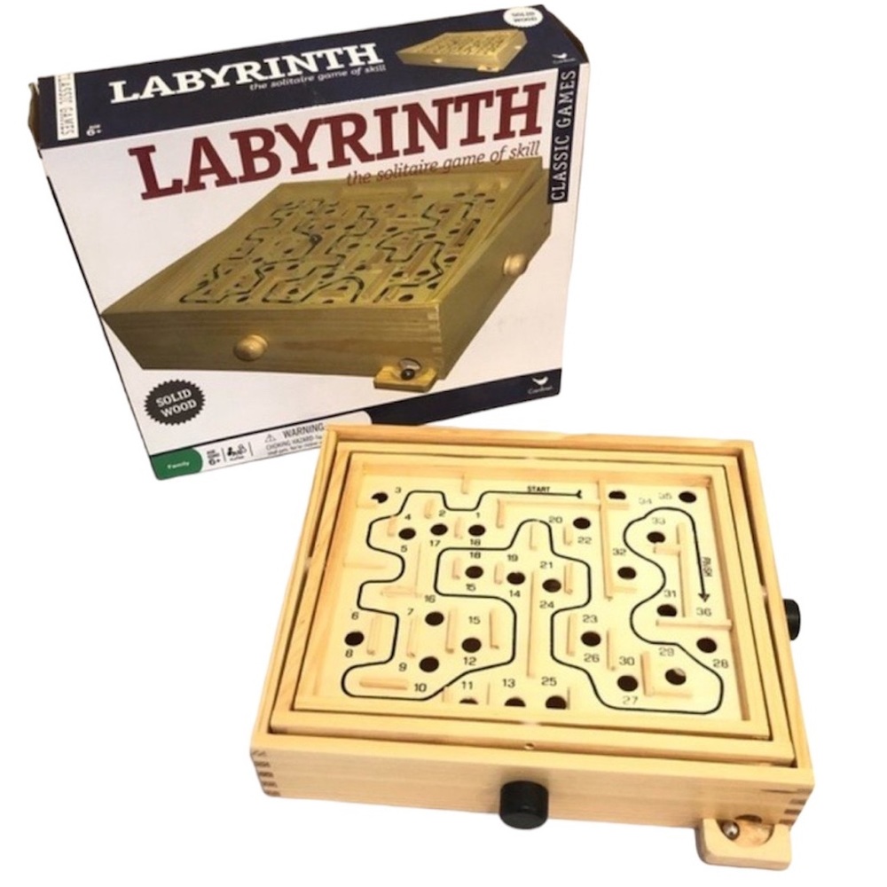 Classic Games Wooden Labyrinth Brand New In Open Box